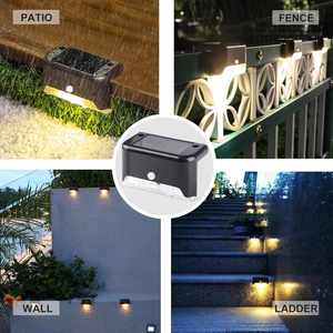 Lámpara Solar LED de Diseño Nuevo, Impermeable IP65, ABS, Luz Blanca Cálida, Incluye Batería AAA, Sensor de Luz, Regulable, para Jardín, Escaleras, Balcón - Product Image 4