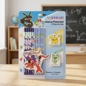 Juego de Borradores de Lápiz de Plástico Elite con Diseño Aleatorio de Pokemon, Material Escolar para Niños, Regalo para Estudiantes, Venta al Por Mayor - Product Image 2