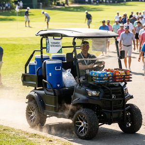 Voiturette de golf électrique 3500W haute vitesse 38km/h 2 places 60V avec frein à disque avant et frein à tambour arrière, avec benne arrière pour le transport de clubs de golf - Product Image 1