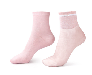 Chaussettes de sport unisexe jetables, mi-mollet, pour le <span class=keywords><strong>jogging</strong></span>, couleurs personnalisables, avec revers tissé antibactérien, pour usage quotidien en hiver - Product Image 2