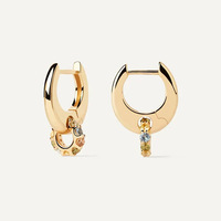 Boucles d'oreilles pendantes ChuYao certifiées en argent 925 rhodié noir avec zircon pour femme, bijoux tendance, fournisseur en gros, moule personnalisé