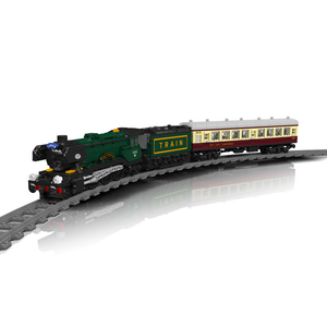 Mould King 12053, 2206 Piezas, Serie <span class=keywords><strong>de</strong></span> Trenes, <span class=keywords><strong>Tren</strong></span> Clásico Escocés RC, Bloques <span class=keywords><strong>de</strong></span> Construcción, Modelo <span class=keywords><strong>de</strong></span> Ladrillos, Juguete Educativo Técnico - Product Image 1
