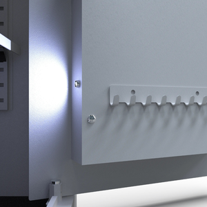 Coffre-fort ignifuge en acier personnalisé avec serrure électronique numérique et à clé, blanc, pour bureau, maison, hôtel, stockage d'objets de valeur - Product Image 6