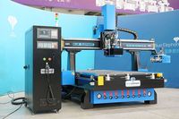 Router CNC Lineal Profesional 1530 ATC con Cabezal Agregado para Línea de Producción de Armarios de Madera Maciza Personalizados