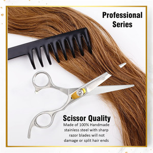 กรรไกรตัดผมอิโนเอะ คาซุทากะ 6.0 นิ้ว สแตนเลสสตีล สำหรับมืออาชีพ แบบปลายตรง ใช้สำหรับทำผมสวย - Product Image 2