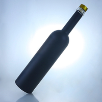 Bouteille de vodka de 500 ml, peinture en aérosol, bouteilles de vodka en verre opaque de 750 ml
