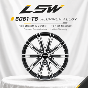 ล้อฟอร์จขอบลึกแบบหลายก้าน ขนาด 18 19 20 นิ้ว รุ่น LS8131 5x114.3 5x120 5x112 สีดำเงา ขอบขัดเงา สำหรับ BMW Audi VW Golf - Product Image 4
