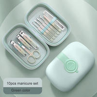 Nouveau design cadeau kits de toilettage des ongles 10 pièces ensemble de manucure pour salon