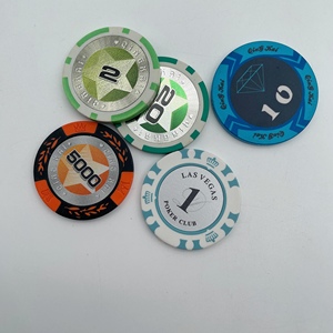 Jetons <span class=keywords><strong>de</strong></span> poker poker personnalisés, en céramique, jetons en plastique, haute qualité - Product Image 4