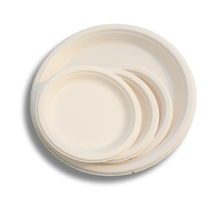 Best Seller 100% Placa desechable biodegradable Placa de 6 pulgadas ecológica y de alta calidad en colores Blanco marrón y natural - Product Image 1