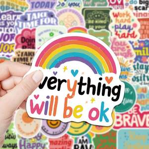 Autocollants en <span class=keywords><strong>vinyle</strong></span> mignons et durables avec des formes irrégulières pour la décoration de livres et de cahiers pour enfants, promotions - Product Image 4