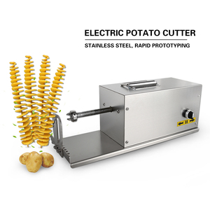 GZKITCHEN Điện Khoai Tây Twister Cơn Lốc Xoáy Slicer MÁY XOẮN ỐC Tự Động Cutter Rau Slicer Máy Nhà Cung Cấp 110/220V - Product Image 4
