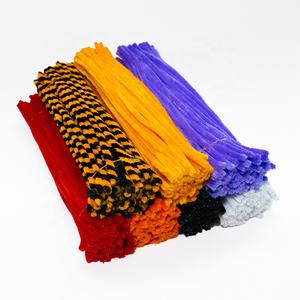 Limpiapipas de Chenilla Coloridos Hechos a Mano de Alta Calidad, 0.6*30cm, Material de Poliéster, Decoraciones de Halloween, Regalos - Product Image 5