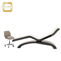 Chaise longue chauffante infrarouge à thermostat numérique avec réglage inclinable, design moderne, massage du dos et des pieds pour mobilier d'hôtel