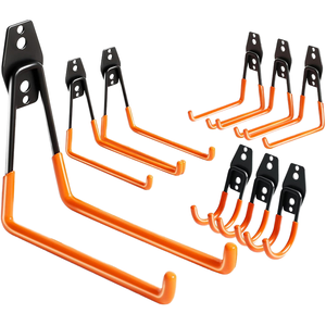 Lingtian Heavy Duty Polished Iron Utility Safety <b>Hooks</b> Heavy Industry Garage Storage Garden <b>Tool</b> Wall Mount Furniture Legs-No - Product Image 1