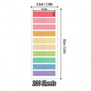 กระดาษโน้ตใสแบบมีกาวในตัว PET สีสันสดใส รุ่น 2400S สำหรับใช้ในสำนักงานและโรงเรียน - Product Image 2