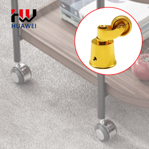 HUAWEI Fabrikpreis Klavierrollen Stuhlrollen Zinklegierung Becherform Gold Möbelrollen - Product Image 6