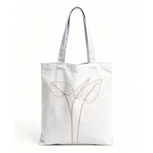 Bolsa de Lona Promocional con Logotipo Impreso para Mujer, Colores Personalizados, Bolsas de Lona para Mujer para Reciclaje, Bolsa de Compras Elegante de Algodón - Product Image 3