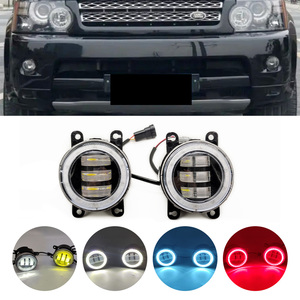 สำหรับ Land <span class=keywords><strong>Rover</strong></span> <span class=keywords><strong>Range</strong></span> <span class=keywords><strong>Rover</strong></span> Sport LS ปิด Off-Road 2006-2013<span class=keywords><strong>รถ</strong></span> H11 LED ไฟหมอก + Angel Eye DRL 12V - Product Image 2