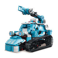 Juguete Educativo XMORK, Robot de Bloques de Construcción de Plástico ABS de 40 Piezas con Control Remoto y Tres Transformaciones para Edades de 8 a 13 Años