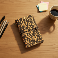 Umweltfreundliches Notizbuch aus Kaffeesatz und Kork Biologisch Abbaubares Individuelles Geschäftsgeschenk Bohemian Style Journal