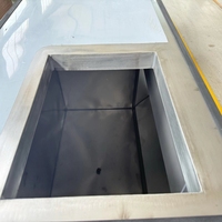 Machine à glace en flocons BGD 1-5 tonnes, machine à glace en flocons de qualité alimentaire en acier inoxydable 304 pour la pêche et la transformation alimentaire