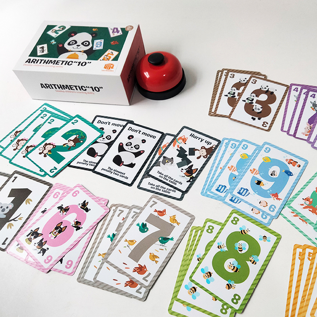 Kids Learning 1-10 Numbers Counting Toy Digital Operation Card Digital Math Match Game Toys