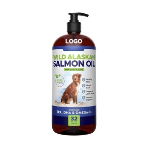 Huile de saumon pure, sauvage et naturelle pour animaux de compagnie, best-seller en gros, pour la peau et le pelage des chiens, compléments alimentaires pour la perte de poils et les articulations - Product Image 1