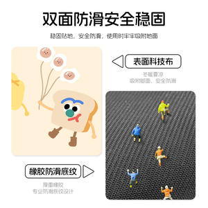 แผ่นรองครัวดูดซับน้ำกันลื่นลายดินไดอะตอมเมียซ์รูปทรงสี่เหลี่ยมผืนผ้า ซีรีส์ขนมหวานน่ารัก สำหรับห้องครัวและห้องน้ำ - Product Image 4