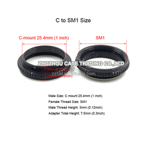 <span class=keywords><strong>C</strong></span> a SM1 SM2 Anillo adaptador de lente de objetivo de microscopio de metal completo 25,4mm a SM1 SM2 Anillos adaptadores de lente de microscopio - Product Image 3