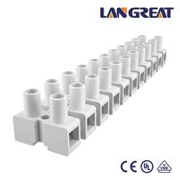 Barrette de bornes traversante de type H, 12 voies, sectionnable, connecteur haute intensité 41A 76A 101A, CE UL VDE MY12H