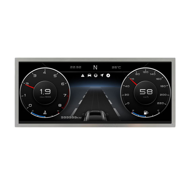DJ103IA-03B Innolux 10.3 Inch Hight Brightness Bar LCD Display 1920x720 Wide Temperature LVDS LCD Panel With Drive Board