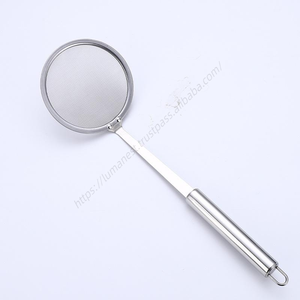 Colador de alimentos DD2416 al por mayor sin asas, cuchara coladora de malla fina de acero inoxidable para cocina - Product Image 1