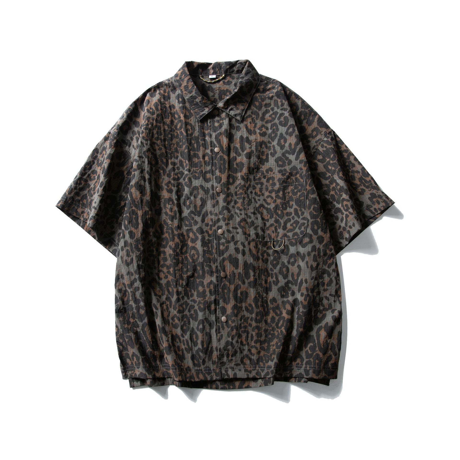 large leopard print camouflage brown