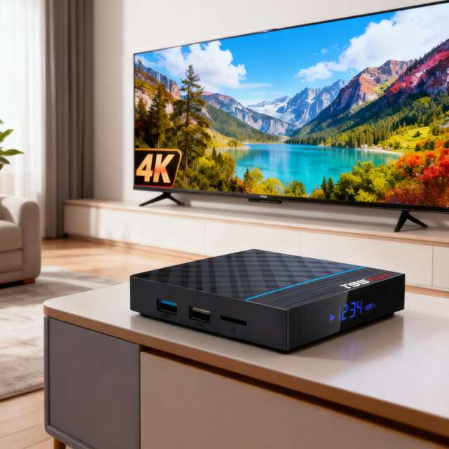 T95 MAX PLUS 4K Smart TV Box 4GB 32GB Dual WiFi Amlogic S905X3 Quad Core Set Top Box HD 4K Media Player Factory Wholesale