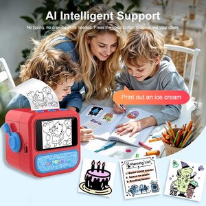 เครื่องพิมพ์ความร้อนขนาดเล็ก Jumon Smart AI Voice พร้อมหน้าจอแสดงผล ไม่ต้องใช้หมึก พกพาสะดวก สำหรับทำสติกเกอร์ 6 โหมด เหมาะสำหรับใช้ในบ้าน สำนักงาน การเรียน และงาน DIY - Product Image 5