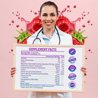 OUUSO Gommes de glycinate de magnésium avec potassium, vitamines D, B6, CoQ10, L-Théanine et Ashwagandha pour favoriser l'apaisement de l'humeur et le soutien du sommeil
