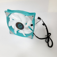 Ventilateur de boîtier CPU à double roulement à billes et à haut débit d'air, ventilateur axial Icegale Xtra 140 mm Teal