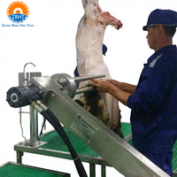 ZBHT Équipement d'abattage automatique pour moutons et chèvres : Tire-peau à bras oscillant, Ligne d'abattage, Matériel d'abattage pour abattoir de moutons