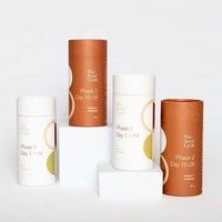 Tube en papier alimentaire avec doublure en aluminium 100 % écologique pour l'emballage des sachets de thé et des grains de café