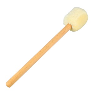 Baqueta de tambor con cabeza de fieltro suave y mango largo para xilófono y <span class=keywords><strong>timbales</strong></span>, color beige - Product Image 1