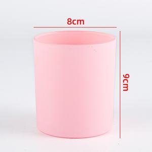 Vente en gros de pots à bougies en verre transparent blanc, noir mat, vides, 220 ml, 430 ml, à large ouverture, avec couvercle en bambou - Product Image 5