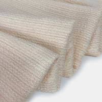 Tissu bouclé tweed pastel tissé en gros, personnalisable, 54% térylène, 48% coton, pour costume, jupe, robe, vêtement