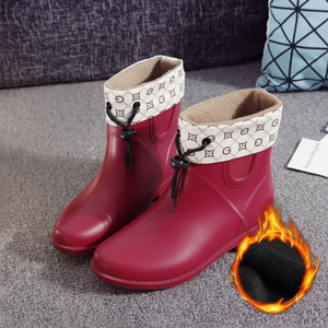 Stivali antipioggia staccabili in pile invernale a 4 colori da donna TAIN02 - Product Image 1