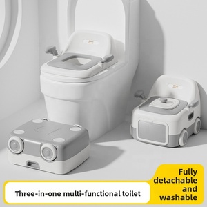 Siège de toilette en plastique à motif animal transfrontalier pour enfants et pot portable pour bébé pot prêt en stock cadeau en gros pour les enfants - Product Image 4
