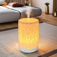 Diffuseur d'arômes électrique personnalisé en vente chaude, humidificateur d'air, résine artisanale, huiles essentielles, purificateur d'air intelligent, capacité de 120 ml d'eau