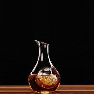 Bouteille à vin en verre grande capacité avec poignée, large ouverture, anti-goutte, bouteille aérateuse pour vin rouge et blanc - Product Image 6
