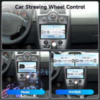 Podofo pour Renault Megane 2 Export 2009-2014, autoradio Qualcomm 8 cœurs 9'' 4+64G, CarPlay/Android Auto sans fil, WiFi 4G, vente en gros