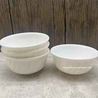 Cuencos de plástico irrompibles para el hogar, cuencos elegantes de muchos tamaños, cuencos de cereales para ensalada de paja de trigo de melamina ecológica de diferentes formas