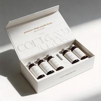 Boîtes rigides haut de gamme personnalisées avec estampage à chaud et fermeture magnétique pour l'emballage de peptides de collagène